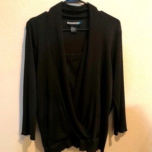 Requirements Plus Size Glitter Sweater Size 1X